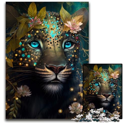 Fantasy Leopard Puzzle 1000 Teile für Erwachsene Puzzles für Erwachsene Interaktives Familienspiel, Gehirn-Herausforderung, Lernspielzeug 26x38cm/10,23x14,96 Zoll Fantasy Leopard Puzzle 1000 Teile für Erwachsene Puzzles für Erwachsene Interaktives Familienspiel, Gehirn-Herausforderung, Lernspielzeug 26x38cm/10,23x14,96 Zoll von LiJianXXR