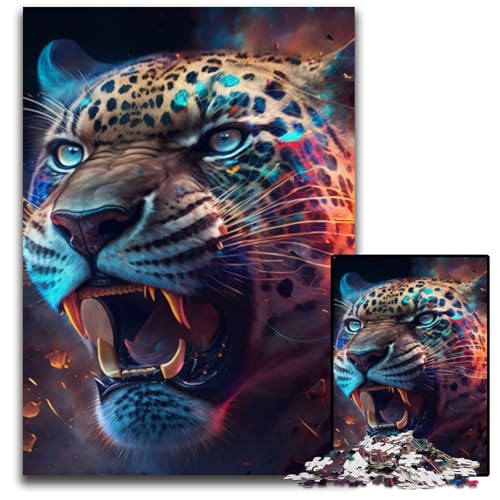 Fantasy Leopard Puzzle 1000 Teile für Erwachsene Puzzles für Erwachsene Interaktives Familienspiel, Gehirn-Herausforderung, Lernspielzeug 50x75cm/19,68x29,52 Zoll Fantasy Leopard Puzzle 1000 Teile für Erwachsene Puzzles für Erwachsene Interaktives Familienspiel, Gehirn-Herausforderung, Lernspielzeug 50x75cm/19,68x29,52 Zoll von LiJianXXR