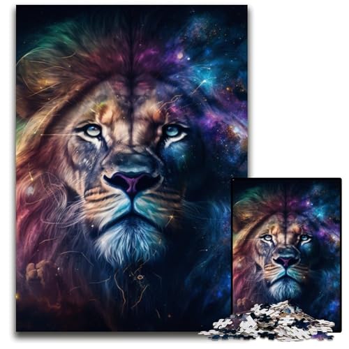 Fantasy Lion 1000-Teile-Puzzle, Geschenke, Puzzles für Erwachsene, Denkspiel für Teenager und Familieninteraktion, 50x75cm/19,68x29,52 Zoll Fantasy Lion 1000-Teile-Puzzle, Geschenke, Puzzles für Erwachsene, Denkspiel für Teenager und Familieninteraktion, 50x75cm/19,68x29,52 Zoll von LiJianXXR