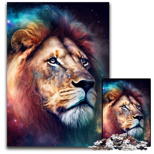 Fantasy Lion 1000-Teile-Puzzle für Erwachsene, anspruchsvolle Puzzles, interaktives Familienspiel, Gehirn-Herausforderung, Lernspielzeug, 26x38cm/10,23x14,96 Zoll Fantasy Lion 1000-Teile-Puzzle für Erwachsene, anspruchsvolle Puzzles, interaktives Familienspiel, Gehirn-Herausforderung, Lernspielzeug, 26x38cm/10,23x14,96 Zoll von LiJianXXR