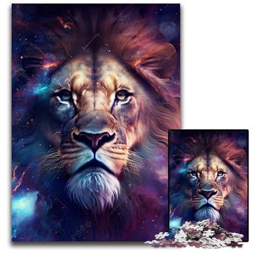 Fantasy-Löwe-Puzzle 1000 Teile für Erwachsene, Puzzles für Erwachsene, interaktives Familienspiel, Gehirn-Herausforderung, Lernspielzeug, 26x38cm/10,23x14,96 Zoll Fantasy-Löwe-Puzzle 1000 Teile für Erwachsene, Puzzles für Erwachsene, interaktives Familienspiel, Gehirn-Herausforderung, Lernspielzeug, 26x38cm/10,23x14,96 Zoll von LiJianXXR