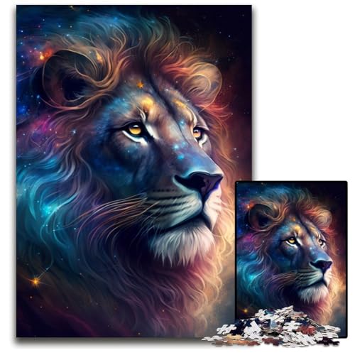Fantasy-Löwen-Puzzle für Erwachsene, 1000-teiliges Papppuzzle, anspruchsvolles DIY-Denkspiel für Teenager, 26x38cm/10,23x14,96 Zoll Fantasy-Löwen-Puzzle für Erwachsene, 1000-teiliges Papppuzzle, anspruchsvolles DIY-Denkspiel für Teenager, 26x38cm/10,23x14,96 Zoll von LiJianXXR