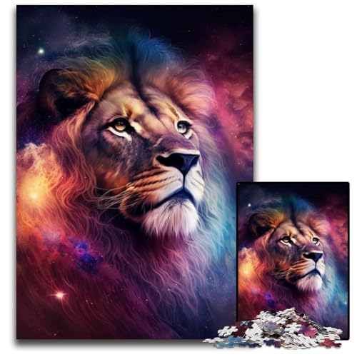 Fantasy-Löwen-Puzzle für Erwachsene, 1000-teiliges Papppuzzle, anspruchsvolles DIY-Denkspiel für Teenager, 26x38cm/10,23x14,96 Zoll Fantasy-Löwen-Puzzle für Erwachsene, 1000-teiliges Papppuzzle, anspruchsvolles DIY-Denkspiel für Teenager, 26x38cm/10,23x14,96 Zoll von LiJianXXR