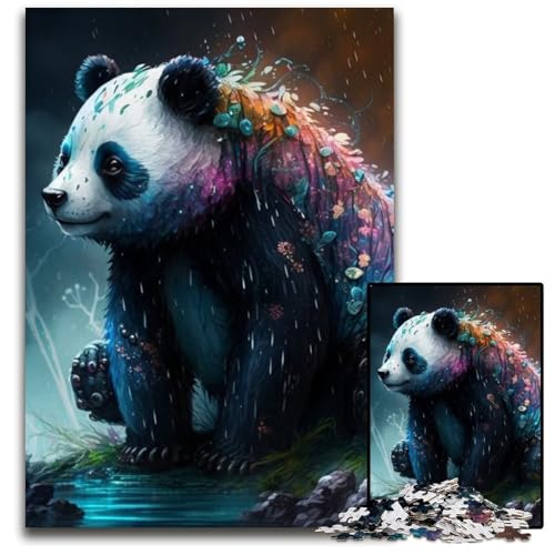 Fantasy Panda Puzzle für Erwachsene, 1000 Teile, Papppuzzle für Erwachsene, interaktives Familienspiel, 26x38cm/10,23x14,96 Zoll Fantasy Panda Puzzle für Erwachsene, 1000 Teile, Papppuzzle für Erwachsene, interaktives Familienspiel, 26x38cm/10,23x14,96 Zoll von LiJianXXR