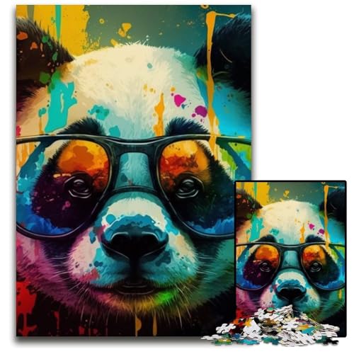 Fantasy-Panda-Puzzle für Erwachsene, 1000-teiliges Papppuzzle, anspruchsvolles DIY-Denkspiel für Teenager, 26x38cm/10,23x14,96 Zoll von LiJianXXR