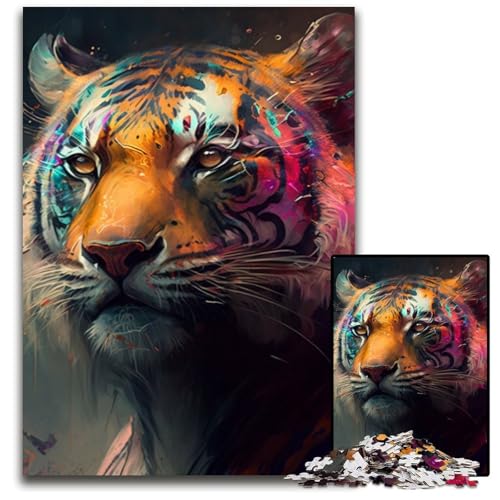 Fantasy Tiger Puzzle 1000 Teile für Erwachsene Puzzles für Erwachsene Interaktives Familienspiel, Gehirn-Herausforderung, Lernspielzeug 50x75cm/19,68x29,52 Zoll Fantasy Tiger Puzzle 1000 Teile für Erwachsene Puzzles für Erwachsene Interaktives Familienspiel, Gehirn-Herausforderung, Lernspielzeug 50x75cm/19,68x29,52 Zoll von LiJianXXR