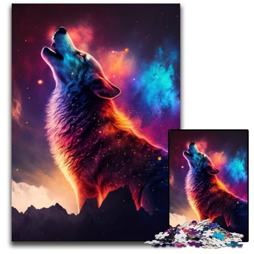 Fantasy Wolf 1000-Teile-Puzzle, Geschenke, Puzzles für Erwachsene, Denkspiel für Teenager und Familieninteraktion, 26x38cm/10,23x14,96 Zoll Fantasy Wolf 1000-Teile-Puzzle, Geschenke, Puzzles für Erwachsene, Denkspiel für Teenager und Familieninteraktion, 26x38cm/10,23x14,96 Zoll von LiJianXXR