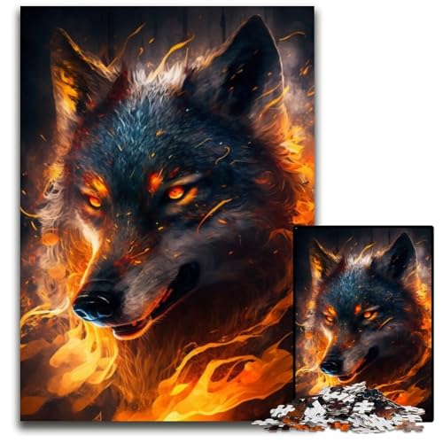 Fantasy Wolf Puzzle für Erwachsene, 1000 Teile, Puzzle für Erwachsene, perfekt für Halloween, Weihnachten, Geburtstagsgeschenk, 26x38cm/10,23x14,96 Zoll Fantasy Wolf Puzzle für Erwachsene, 1000 Teile, Puzzle für Erwachsene, perfekt für Halloween, Weihnachten, Geburtstagsgeschenk, 26x38cm/10,23x14,96 Zoll von LiJianXXR