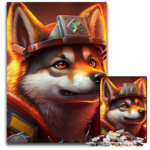 Feuerwehrmann-Wolf, 1000-teiliges Puzzle für Erwachsene, anspruchsvolle Puzzles, interaktives Familienspiel, Denksportaufgabe, Lernspielzeug, 50x75cm/19,68x29,52 Zoll Feuerwehrmann-Wolf, 1000-teiliges Puzzle für Erwachsene, anspruchsvolle Puzzles, interaktives Familienspiel, Denksportaufgabe, Lernspielzeug, 50x75cm/19,68x29,52 Zoll von LiJianXXR