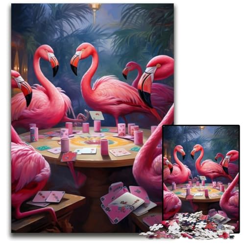 Flamingos Spielen Poker Puzzle 1000 Teile Unmögliches Puzzle für Erwachsene Perfekt für Teenager und Sammler, Ideale Heimdekoration und Reisegeschenk 26x38cm/10,23x14,96 Zoll Flamingos Spielen Poker Puzzle 1000 Teile Unmögliches Puzzle für Erwachsene Perfekt für Teenager und Sammler, Ideale Heimdekoration und Reisegeschenk 26x38cm/10,23x14,96 Zoll von LiJianXXR
