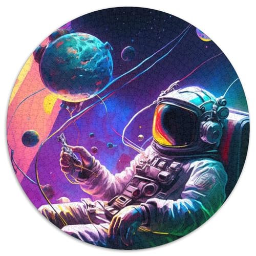 Galaxy Astronaut Puzzle für Erwachsene, 1000 Teile, 1000-teiliges rundes Puzzle für Erwachsene, Spaß für die ganze Familie, Basteln, perfekt für Geburtstage, Feiertage, 67,5 x 67,5 cm Galaxy Astronaut Puzzle für Erwachsene, 1000 Teile, 1000-teiliges rundes Puzzle für Erwachsene, Spaß für die ganze Familie, Basteln, perfekt für Geburtstage, Feiertage, 67,5 x 67,5 cm von LiJianXXR