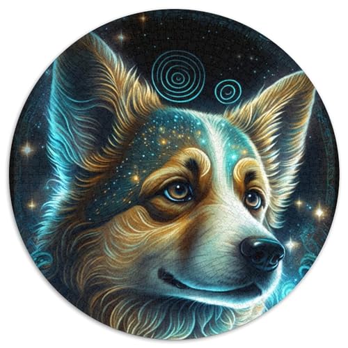 Galaxy Dog Puzzle für Erwachsene, 1000 Teile, 1000-teiliges rundes Puzzle für Erwachsene, Spaß für die ganze Familie, Basteln, perfekt für Geburtstage, Feiertage, 67,5 x 67,5 cm Galaxy Dog Puzzle für Erwachsene, 1000 Teile, 1000-teiliges rundes Puzzle für Erwachsene, Spaß für die ganze Familie, Basteln, perfekt für Geburtstage, Feiertage, 67,5 x 67,5 cm von LiJianXXR