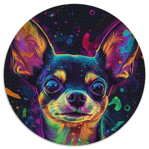 Galaxy Dog Puzzle für Erwachsene, 1000 Teile, 1000-teiliges rundes Puzzle für Erwachsene, Spaß für die ganze Familie, Basteln, perfekt für Geburtstage, Feiertage, 67,5 x 67,5 cm Galaxy Dog Puzzle für Erwachsene, 1000 Teile, 1000-teiliges rundes Puzzle für Erwachsene, Spaß für die ganze Familie, Basteln, perfekt für Geburtstage, Feiertage, 67,5 x 67,5 cm von LiJianXXR