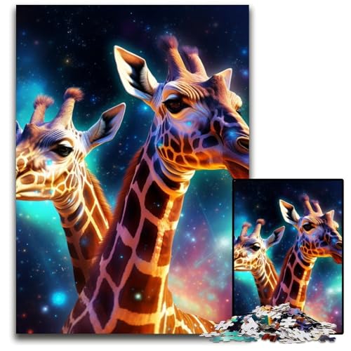Galaxy Giraffe Puzzle 1000 Teile für Erwachsene Puzzles für Erwachsene Interaktives Familienspiel, Gehirn-Herausforderung, Lernspielzeug 26x38cm/10,23x14,96 Zoll Galaxy Giraffe Puzzle 1000 Teile für Erwachsene Puzzles für Erwachsene Interaktives Familienspiel, Gehirn-Herausforderung, Lernspielzeug 26x38cm/10,23x14,96 Zoll von LiJianXXR