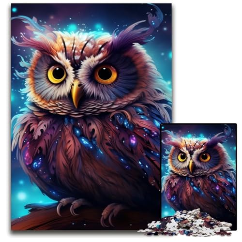 Galaxy Owl Puzzle 1000 Teile für Erwachsene, Puzzles für Erwachsene, interaktives Familienspiel, Gehirn-Herausforderung, Lernspielzeug, 50x75cm/19,68x29,52 Zoll Galaxy Owl Puzzle 1000 Teile für Erwachsene, Puzzles für Erwachsene, interaktives Familienspiel, Gehirn-Herausforderung, Lernspielzeug, 50x75cm/19,68x29,52 Zoll von LiJianXXR