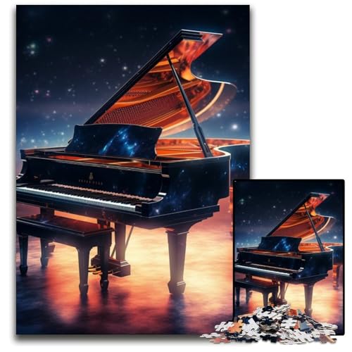 Galaxy Piano Puzzle 1000 Teile für Erwachsene, Puzzles für Erwachsene, interaktives Familienspiel, Denksportaufgabe, Lernspielzeug, 50x75cm/19,68x29,52 Zoll Galaxy Piano Puzzle 1000 Teile für Erwachsene, Puzzles für Erwachsene, interaktives Familienspiel, Denksportaufgabe, Lernspielzeug, 50x75cm/19,68x29,52 Zoll von LiJianXXR