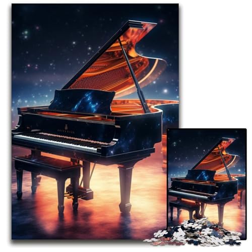 Galaxy Piano Puzzle für Erwachsene, 1000 Teile, Puzzle für Erwachsene, perfekt für Halloween, Weihnachten, Geburtstagsgeschenk, 26x38cm/10,23x14,96 Zoll von LiJianXXR