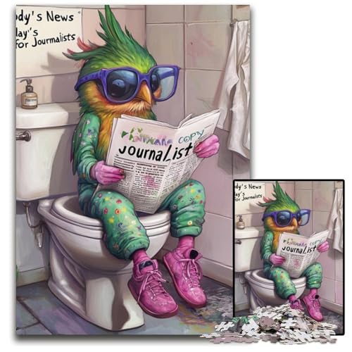 Hummingbird Go Toilet 1000-teiliges Puzzle für Erwachsene, Puzzles für Erwachsene für Feiertage, Geburtstage und Familienspieleabende, 26x38cm/10,23x14,96 Zoll Hummingbird Go Toilet 1000-teiliges Puzzle für Erwachsene, Puzzles für Erwachsene für Feiertage, Geburtstage und Familienspieleabende, 26x38cm/10,23x14,96 Zoll von LiJianXXR