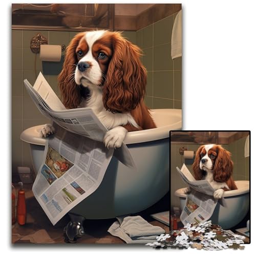 Hund liest Zeitung, 1000-teiliges Puzzle für Erwachsene, Puzzles für Erwachsene, Spaß bei Aktivitäten zu Hause, Geburtstagsgeschenk, Reisegeschenke, 26x38cm/10,23x14,96 Zoll Hund liest Zeitung, 1000-teiliges Puzzle für Erwachsene, Puzzles für Erwachsene, Spaß bei Aktivitäten zu Hause, Geburtstagsgeschenk, Reisegeschenke, 26x38cm/10,23x14,96 Zoll von LiJianXXR