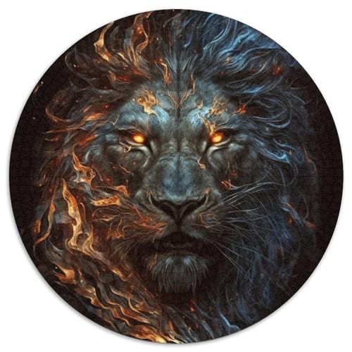 Löwen-Puzzle für Erwachsene, 1000 Teile, runde Puzzles mit 1000 Teilen für Erwachsene, Spaß für die ganze Familie, Basteln, perfekt für Geburtstage, Feiertage, 67,5 x 67,5 cm Löwen-Puzzle für Erwachsene, 1000 Teile, runde Puzzles mit 1000 Teilen für Erwachsene, Spaß für die ganze Familie, Basteln, perfekt für Geburtstage, Feiertage, 67,5 x 67,5 cm von LiJianXXR