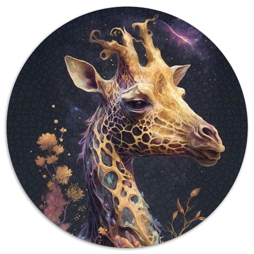 Märchen-Giraffe-Puzzle 1000 Teile für Erwachsene, Papppuzzle, anspruchsvolles Denkspiel für Teenager, Spaß für den Familienspieleabend, 67,5 x 67,5 cm von LiJianXXR