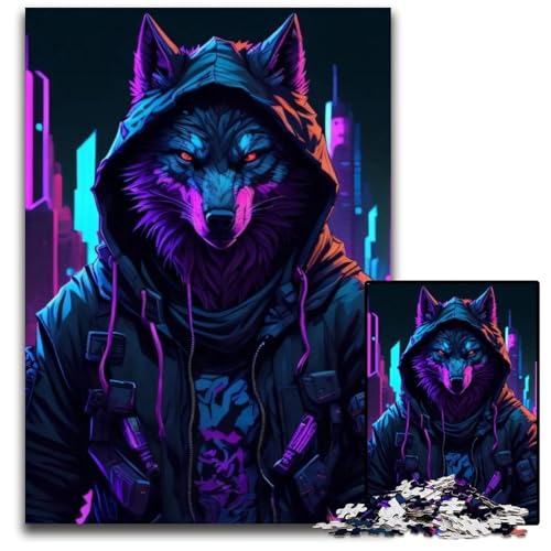 Magic Wolf 1000-Teile-Puzzle für Erwachsene, anspruchsvolle Puzzles, interaktives Familienspiel, Gehirn-Herausforderung, Lernspielzeug, 50x75cm/19,68x29,52 Zoll Magic Wolf 1000-Teile-Puzzle für Erwachsene, anspruchsvolle Puzzles, interaktives Familienspiel, Gehirn-Herausforderung, Lernspielzeug, 50x75cm/19,68x29,52 Zoll von LiJianXXR