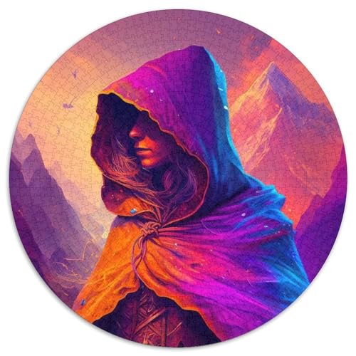 Magical Wanderer Puzzle für Erwachsene, 1000 Teile, runde Puzzles mit 1000 Teilen für Erwachsene, Spaß für die ganze Familie, Basteln, perfekt für Geburtstage, Feiertage, 67,5 x 67,5 cm von LiJianXXR