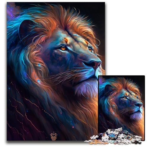 Magischer Löwe Puzzle 1000 Teile für Erwachsene Puzzles für Erwachsene Interaktives Familienspiel, Gehirn-Herausforderung, Lernspielzeug 26x38cm/10,23x14,96 Zoll Magischer Löwe Puzzle 1000 Teile für Erwachsene Puzzles für Erwachsene Interaktives Familienspiel, Gehirn-Herausforderung, Lernspielzeug 26x38cm/10,23x14,96 Zoll von LiJianXXR