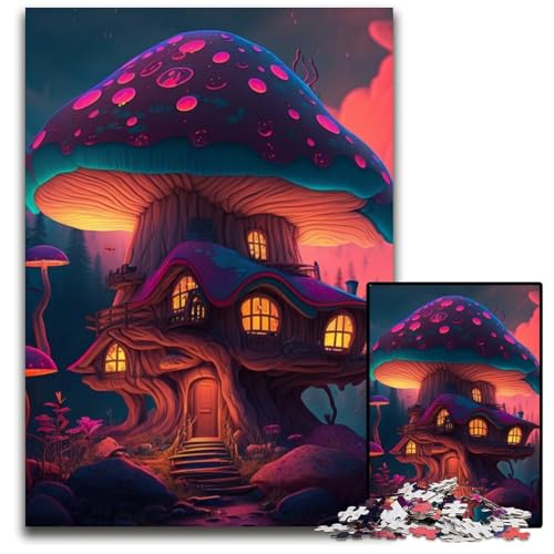 Mushroom House 1000-Teile-Puzzle für Erwachsene, anspruchsvolle Puzzles, interaktives Familienspiel, Gehirn-Herausforderung, Lernspielzeug, 26x38cm/10,23x14,96 Zoll Mushroom House 1000-Teile-Puzzle für Erwachsene, anspruchsvolle Puzzles, interaktives Familienspiel, Gehirn-Herausforderung, Lernspielzeug, 26x38cm/10,23x14,96 Zoll von LiJianXXR