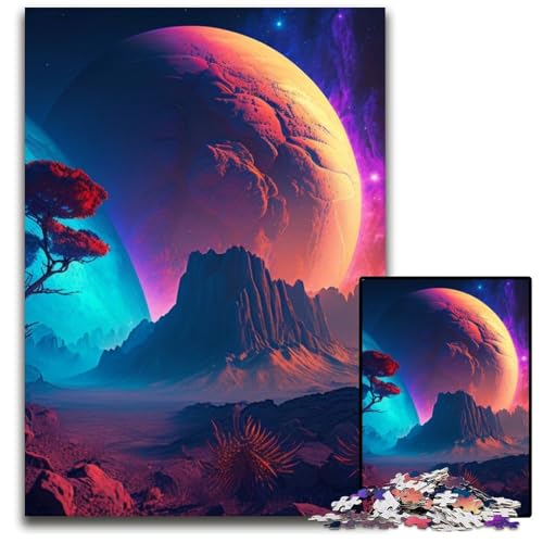 Mysterious Planet 1000-Teile-Puzzle für Erwachsene, anspruchsvolle Puzzles, interaktives Familienspiel, Gehirn-Herausforderung, Lernspielzeug, 26x38cm/10,23x14,96 Zoll Mysterious Planet 1000-Teile-Puzzle für Erwachsene, anspruchsvolle Puzzles, interaktives Familienspiel, Gehirn-Herausforderung, Lernspielzeug, 26x38cm/10,23x14,96 Zoll von LiJianXXR