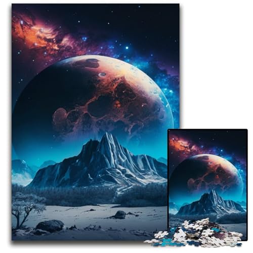Mysterious Planet Puzzle für Erwachsene, 1000-teiliges Holzpuzzle, anspruchsvolles DIY-Denkspiel für Teenager, 50x75cm/19,68x29,52 Zoll Mysterious Planet Puzzle für Erwachsene, 1000-teiliges Holzpuzzle, anspruchsvolles DIY-Denkspiel für Teenager, 50x75cm/19,68x29,52 Zoll von LiJianXXR