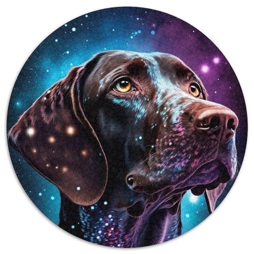 Mystischer Deutscher Kurzhaar-Vorstehhund,Puzzle für Erwachsene,1000 Teile,runde Puzzles mit 1000 Teilen für Erwachsene,Spaß für die ganze Familie,Basteln,perfekt für Geburtstage,Feiertage, Mystischer Deutscher Kurzhaar-Vorstehhund,Puzzle für Erwachsene,1000 Teile,runde Puzzles mit 1000 Teilen für Erwachsene,Spaß für die ganze Familie,Basteln,perfekt für Geburtstage,Feiertage, von LiJianXXR