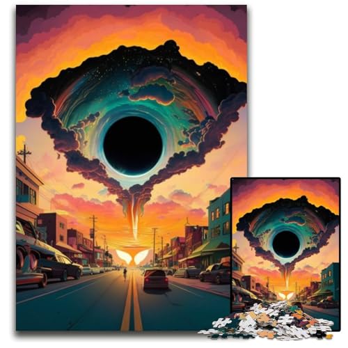 Neon Road Puzzle für Erwachsene, 1000-teiliges Papppuzzle, anspruchsvolles DIY-Denkspiel für Teenager, 26x38cm/10,23x14,96 Zoll Neon Road Puzzle für Erwachsene, 1000-teiliges Papppuzzle, anspruchsvolles DIY-Denkspiel für Teenager, 26x38cm/10,23x14,96 Zoll von LiJianXXR