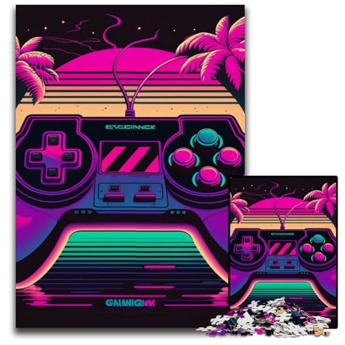 Neon-Spiel-Puzzles für 1000-teilige, anspruchsvolle Puzzles Teenager, Paare und Freunde zum Geburtstag, zu Weihnachten, 50x75cm/19,68x29,52 Zoll Neon-Spiel-Puzzles für 1000-teilige, anspruchsvolle Puzzles Teenager, Paare und Freunde zum Geburtstag, zu Weihnachten, 50x75cm/19,68x29,52 Zoll von LiJianXXR