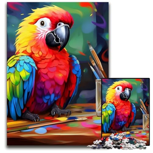 Papageien-Puzzle 1000 Teile für Erwachsene, Puzzle für Erwachsene, interaktives Familienspiel, Denksportaufgabe, Lernspielzeug, 50x75cm/19,68x29,52 Zoll Papageien-Puzzle 1000 Teile für Erwachsene, Puzzle für Erwachsene, interaktives Familienspiel, Denksportaufgabe, Lernspielzeug, 50x75cm/19,68x29,52 Zoll von LiJianXXR