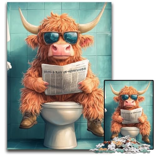 Pink Yak Go Toiletten-Puzzle für Erwachsene, 1000 Puzzles, Teenager, Paare und Freunde zum Geburtstag, Weihnachten, 26x38cm/10,23x14,96 Zoll Pink Yak Go Toiletten-Puzzle für Erwachsene, 1000 Puzzles, Teenager, Paare und Freunde zum Geburtstag, Weihnachten, 26x38cm/10,23x14,96 Zoll von LiJianXXR