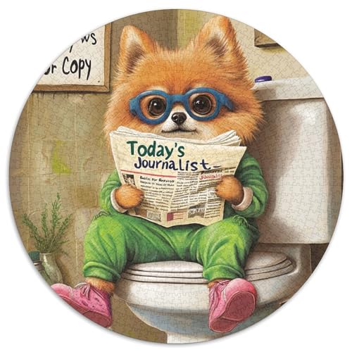 Pomeranian Go Toilet Puzzles 1000 Teile für Erwachsene Unmögliche Puzzles für Erwachsene Geburtstage und Feiertage 67,5 x 67,5 cm Pomeranian Go Toilet Puzzles 1000 Teile für Erwachsene Unmögliche Puzzles für Erwachsene Geburtstage und Feiertage 67,5 x 67,5 cm von LiJianXXR
