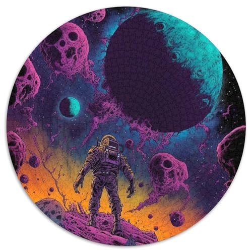Puzzle „Space Adventurer“ mit 1000 Teilen, runde Puzzles mit 1000 Teilen für Erwachsene, für Heimdekoration, Gehirntraining, 67,5 x 67,5 cm Puzzle „Space Adventurer“ mit 1000 Teilen, runde Puzzles mit 1000 Teilen für Erwachsene, für Heimdekoration, Gehirntraining, 67,5 x 67,5 cm von LiJianXXR