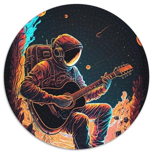 Puzzle 1000 Teile, Astronaut spielt Gitarre, Puzzles für Erwachsene, Entspannung und Herausforderung, farbenfrohe Kunst zur Heimdekoration, Freunde, 67,5 x 67,5 cm Puzzle 1000 Teile, Astronaut spielt Gitarre, Puzzles für Erwachsene, Entspannung und Herausforderung, farbenfrohe Kunst zur Heimdekoration, Freunde, 67,5 x 67,5 cm von LiJianXXR