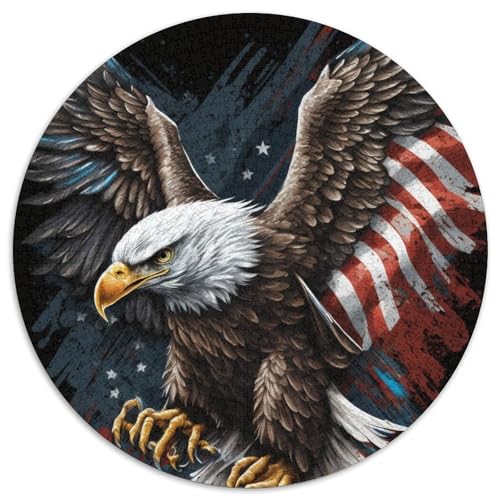 Puzzle 1000 Teile, Britische Flagge, Adler, Unmögliches Puzzle für Erwachsene, Heimdekoration, Denksportspiel für Teenager und Familieninteraktion, 67,5 x 67,5 cm Puzzle 1000 Teile, Britische Flagge, Adler, Unmögliches Puzzle für Erwachsene, Heimdekoration, Denksportspiel für Teenager und Familieninteraktion, 67,5 x 67,5 cm von LiJianXXR