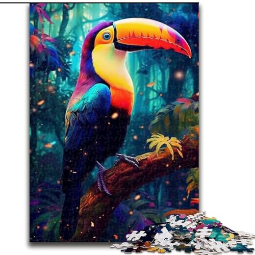 Puzzle 1000 Teile, Bunter Tukan, aus Holz, EIN tolles Geschenk für Familienspaß, 50x75cm, Kunstwerk-Dekor, Intelligenzspielzeug für Indoor-Spiele mit der Familie Puzzle 1000 Teile, Bunter Tukan, aus Holz, EIN tolles Geschenk für Familienspaß, 50x75cm, Kunstwerk-Dekor, Intelligenzspielzeug für Indoor-Spiele mit der Familie von LiJianXXR