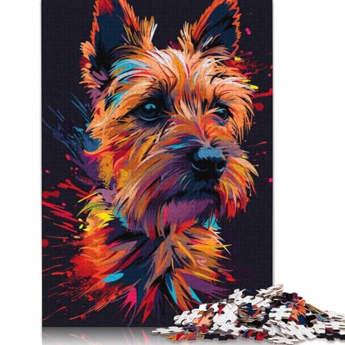 Puzzle 1000 Teile, Cairn Terrier-Hund, Kunstpuzzle für Erwachsene und Kinder, Holzpuzzle, Familienaktivität, Größe 75 x 50 cm Puzzle 1000 Teile, Cairn Terrier-Hund, Kunstpuzzle für Erwachsene und Kinder, Holzpuzzle, Familienaktivität, Größe 75 x 50 cm von LiJianXXR