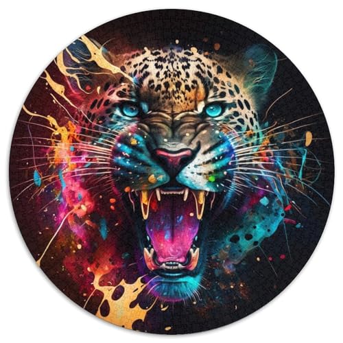 Puzzle 1000 Teile, Fantasie-Leopard, Unmögliches Puzzle für Erwachsene, Heimdekoration, Denksportspiel für Teenager und Familieninteraktion, 67,5 x 67,5 cm von LiJianXXR