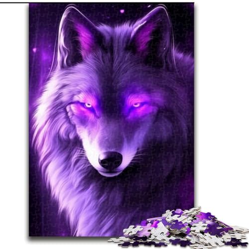 Puzzle 1000 Teile, Kosmischer Wolf, aus Holz, perfektes Weihnachts- und Neujahrsgeschenk, Feiertagsgeschenk, 50x75cm, für Geburtstag, Feiertage, Weihnachten, Halloween Puzzle 1000 Teile, Kosmischer Wolf, aus Holz, perfektes Weihnachts- und Neujahrsgeschenk, Feiertagsgeschenk, 50x75cm, für Geburtstag, Feiertage, Weihnachten, Halloween von LiJianXXR