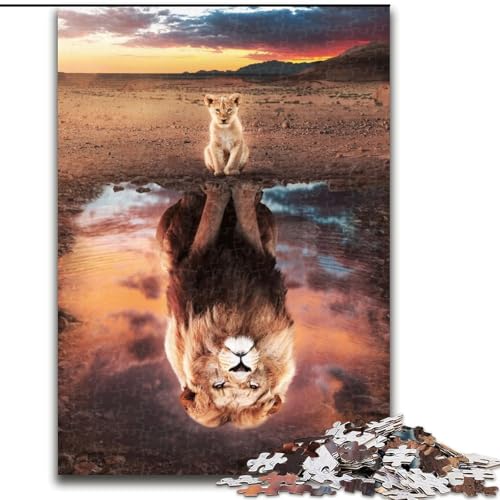Puzzle 1000 Teile, Löwe, Tierkönig, aus Holz, perfektes Weihnachts- und Neujahrsgeschenk, Feiertagsgeschenk, 50x75cm, für Geburtstag, Feiertage, Weihnachten, Halloween Puzzle 1000 Teile, Löwe, Tierkönig, aus Holz, perfektes Weihnachts- und Neujahrsgeschenk, Feiertagsgeschenk, 50x75cm, für Geburtstag, Feiertage, Weihnachten, Halloween von LiJianXXR