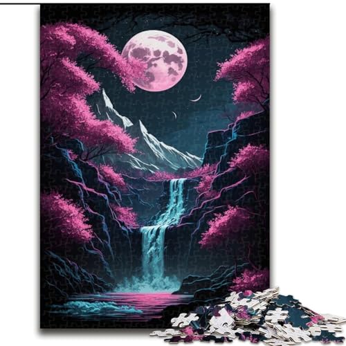 Puzzle 1000 Teile, Mount Fuji, Japan, aus Holz, EIN tolles Geschenk für Familienspaß, 50x75cm, Kunstwerk-Dekor, Intelligenzspielzeug für Indoor-Spiele mit der Familie von LiJianXXR