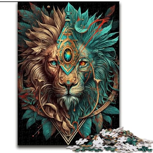 Puzzle 1000 Teile, einheimischer Löwe, aus Holz, EIN tolles Geschenk für Familienspaß, 50x75cm, Kunstwerk-Dekor, Intelligenzspielzeug für Indoor-Spiele mit der Familie Puzzle 1000 Teile, einheimischer Löwe, aus Holz, EIN tolles Geschenk für Familienspaß, 50x75cm, Kunstwerk-Dekor, Intelligenzspielzeug für Indoor-Spiele mit der Familie von LiJianXXR