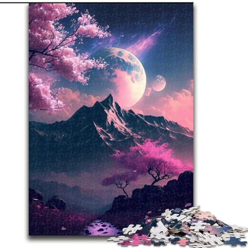 Puzzle 1000 Teile, japanische Landschaft, Neon, aus Holz, perfektes Weihnachts- und Neujahrsgeschenk, Feiertagsgeschenk, 50x75cm, für Geburtstag, Feiertage, Weihnachten, Halloween Puzzle 1000 Teile, japanische Landschaft, Neon, aus Holz, perfektes Weihnachts- und Neujahrsgeschenk, Feiertagsgeschenk, 50x75cm, für Geburtstag, Feiertage, Weihnachten, Halloween von LiJianXXR