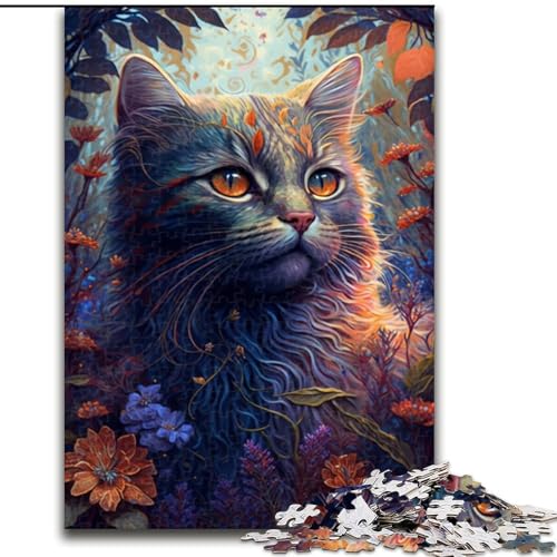 Puzzle 1000 Teile, schöne Dschungelkatze aus Holz, perfektes Weihnachts- und Neujahrsgeschenk, Feiertagsgeschenk 50x75cm für Geburtstag, Feiertage, Weihnachten, Halloween Puzzle 1000 Teile, schöne Dschungelkatze aus Holz, perfektes Weihnachts- und Neujahrsgeschenk, Feiertagsgeschenk 50x75cm für Geburtstag, Feiertage, Weihnachten, Halloween von LiJianXXR