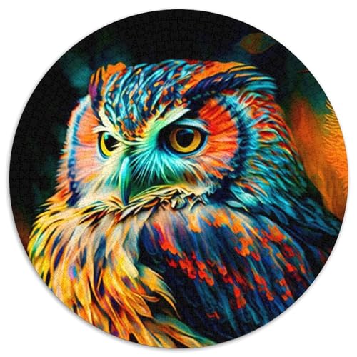 Puzzle 1000 Teile, süße Eulen-Puzzles für Erwachsene, zum Entspannen und Herausfordern, farbenfrohe Kunst zur Heimdekoration, Freunde, 67,5 x 67,5 cm Puzzle 1000 Teile, süße Eulen-Puzzles für Erwachsene, zum Entspannen und Herausfordern, farbenfrohe Kunst zur Heimdekoration, Freunde, 67,5 x 67,5 cm von LiJianXXR